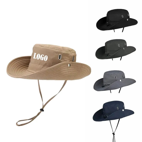 Fisherman Cap Wide Brim Bucket Hat for Fishing & Hiking