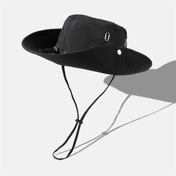 Fisherman Cap Wide Brim Bucket Hat for Fishing & Hiking