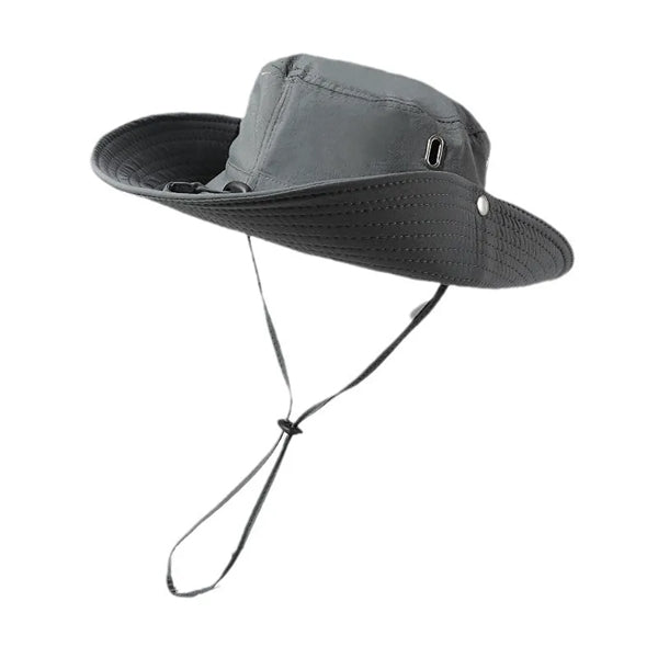 Fisherman Cap Wide Brim Bucket Hat for Fishing & Hiking