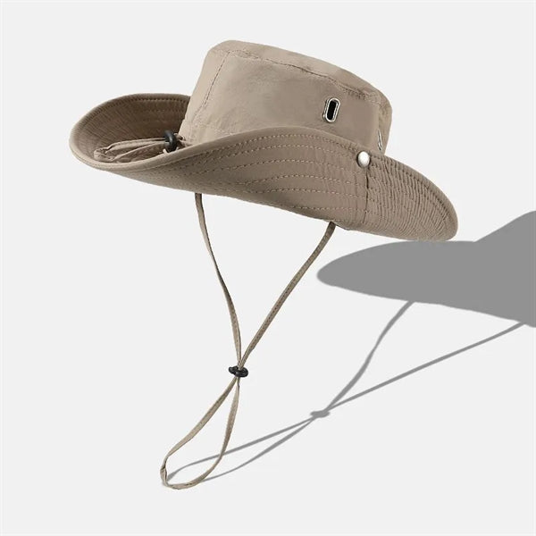 Fisherman Cap Wide Brim Bucket Hat for Fishing & Hiking