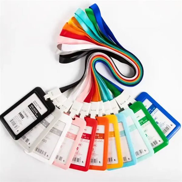 Polyester Lanyard ID Card Badge Holder For Worker