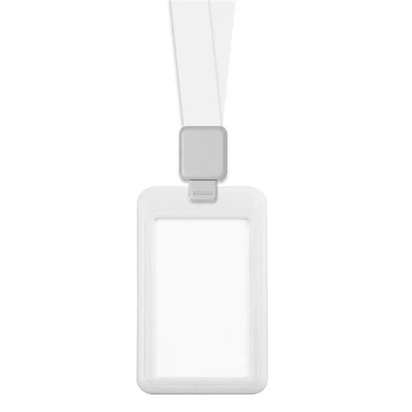 Polyester Lanyard ID Card Badge Holder For Worker