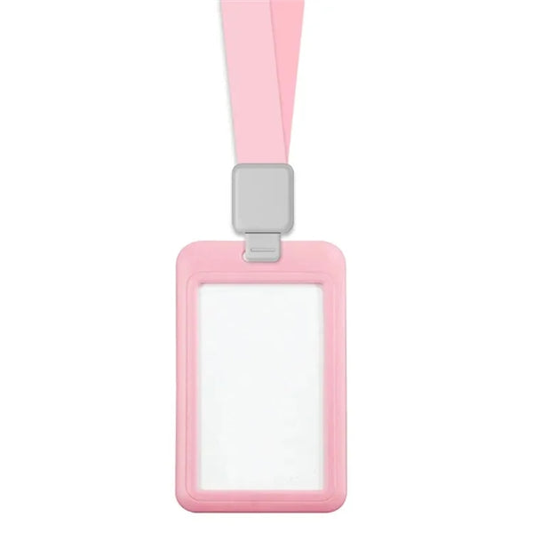 Polyester Lanyard ID Card Badge Holder For Worker