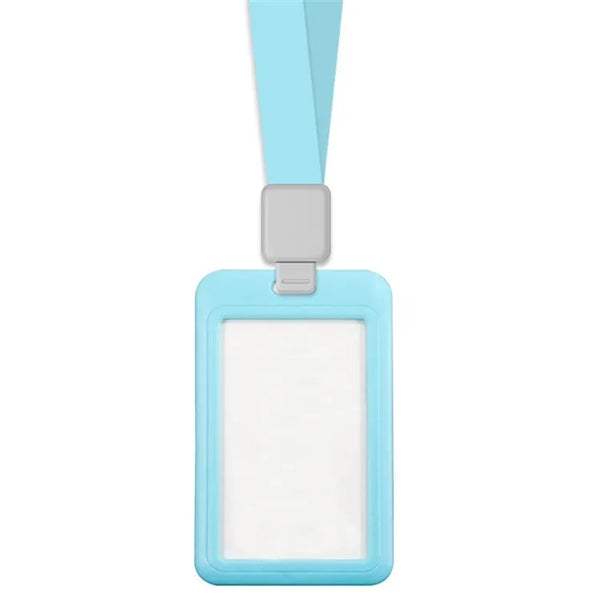 Polyester Lanyard ID Card Badge Holder For Worker