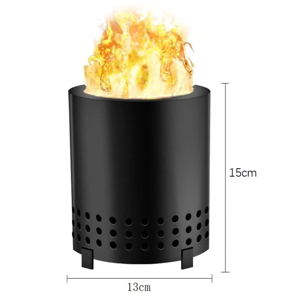 Integrated Tabletop Fire Pit with Stand
