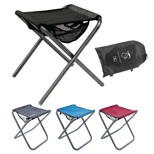 Compact Outdoor Aluminum Camping Fishing Stool Folding Chair
