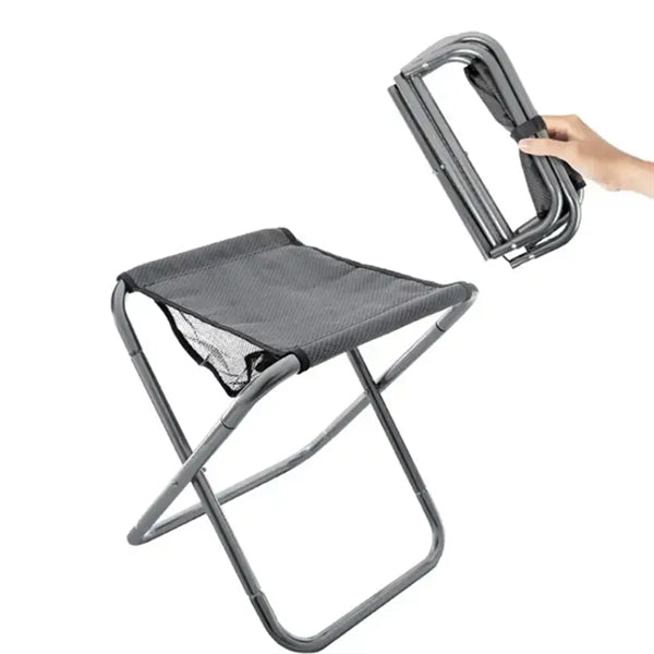 Compact Outdoor Aluminum Camping Fishing Stool Folding Chair