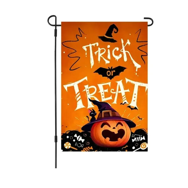 Halloween Garden Flag Trick or Treat Sign