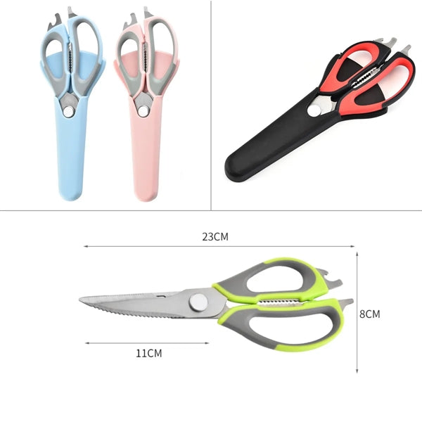 Multifunction Kitchen Scissors With Magnetic Holder