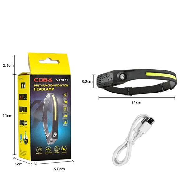 LED Headlamp USB Rechargeable