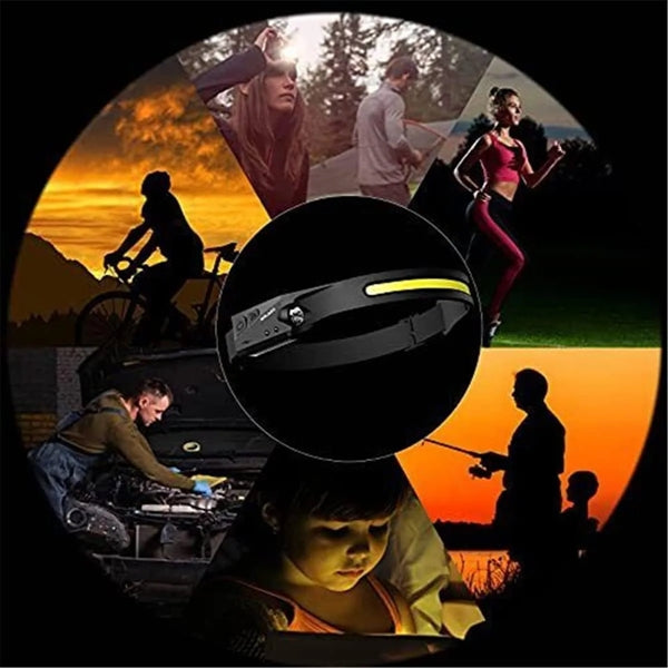 LED Headlamp USB Rechargeable
