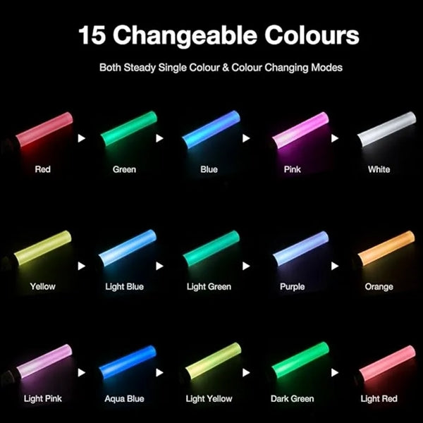 15 Color LED Plastic Glow Sticks