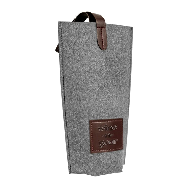 1-Bottle Felt Wine Tote