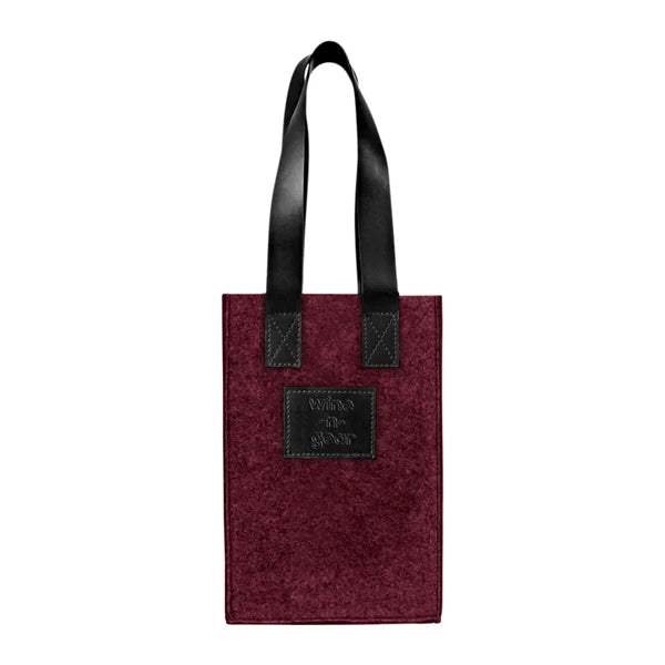 2-Bottle Felt Wine Tote