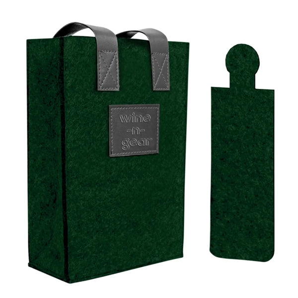 2-Bottle Felt Wine Tote