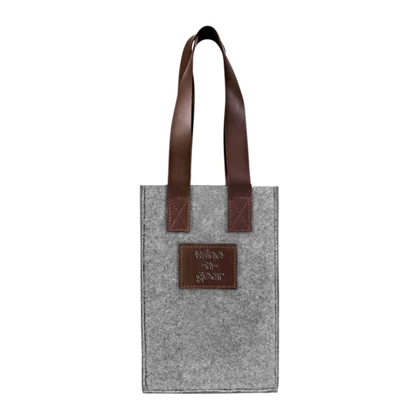 2-Bottle Felt Wine Tote