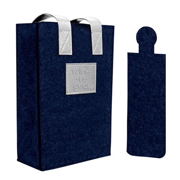 2-Bottle Felt Wine Tote