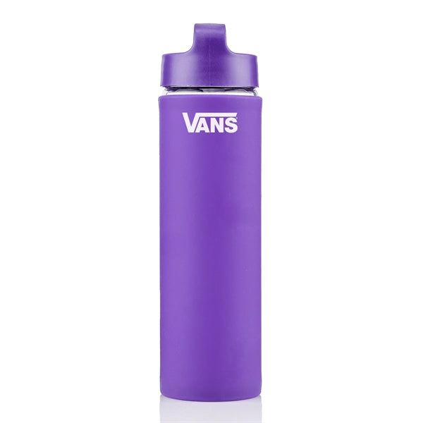 20 oz Glass Lulumax water bottle with silicone grip