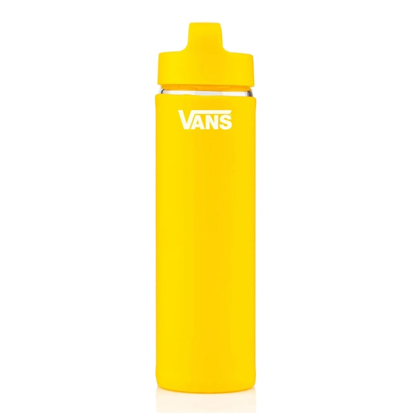 20 oz Glass Lulumax water bottle with silicone grip