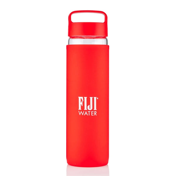 20 oz Glass Lulumax water bottle with silicone grip
