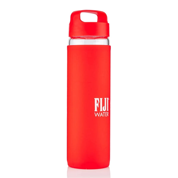 20 oz Glass Lulumax water bottle with silicone grip