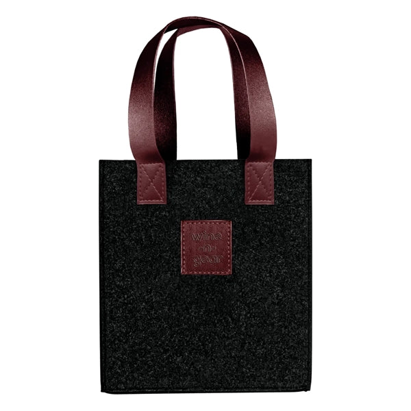 4-Bottle Felt Wine Tote
