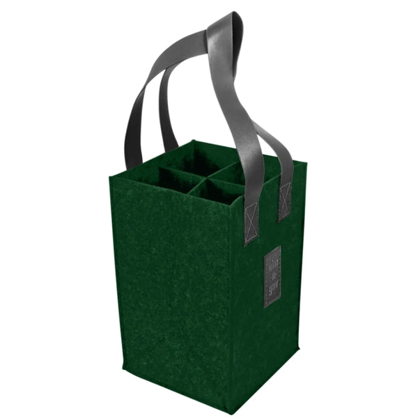 4-Bottle Felt Wine Tote
