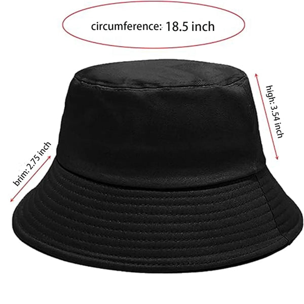 Cotton Bucket Hat Unisex Lightweight UV Protection