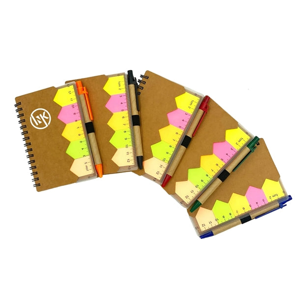 Eco-Friendly Pocket Complete Set Notebook with Ruler