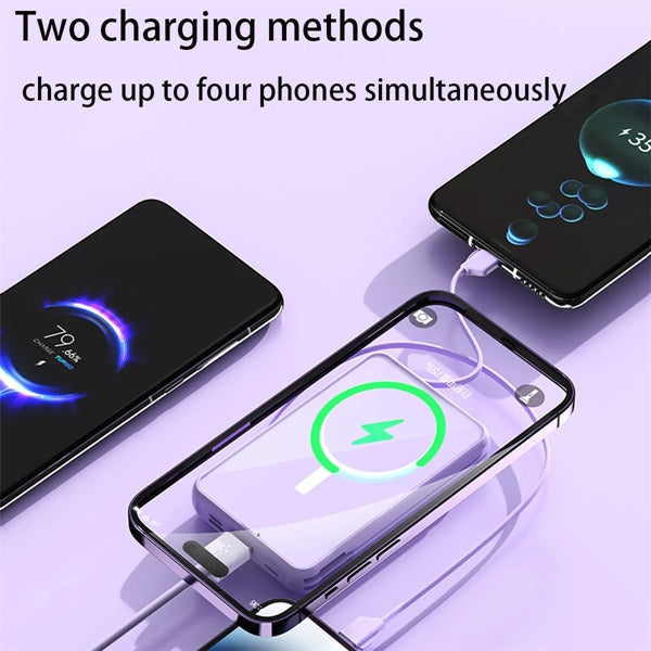 Portable Charger 10000mAh Wireless Power Bank Magnetic
