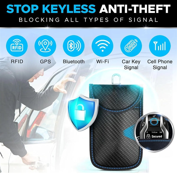 Farady Key Fob Bag Car RFID Blocking