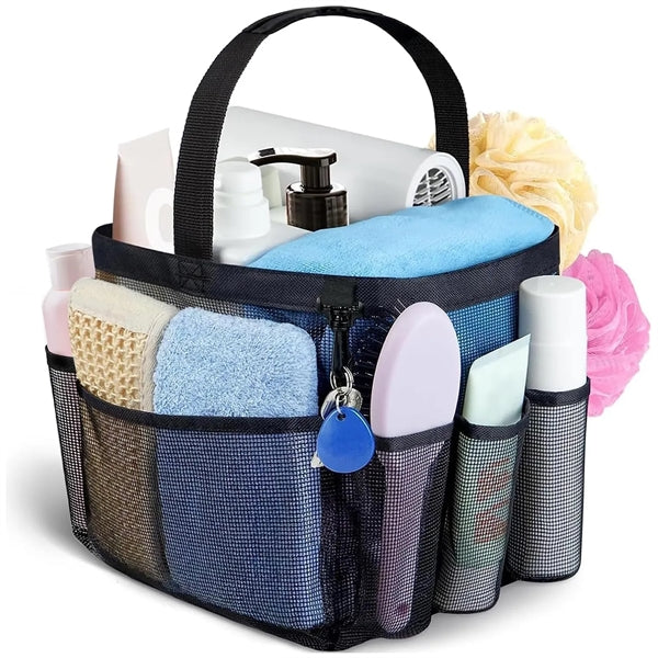 One Handle Mesh Shower Caddy Bag