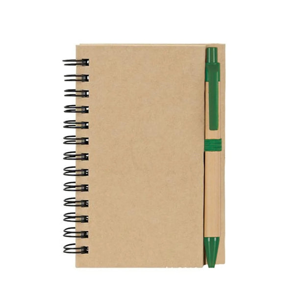Practical ECO cover journal notebook with pen