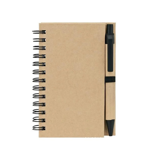 Practical ECO cover journal notebook with pen