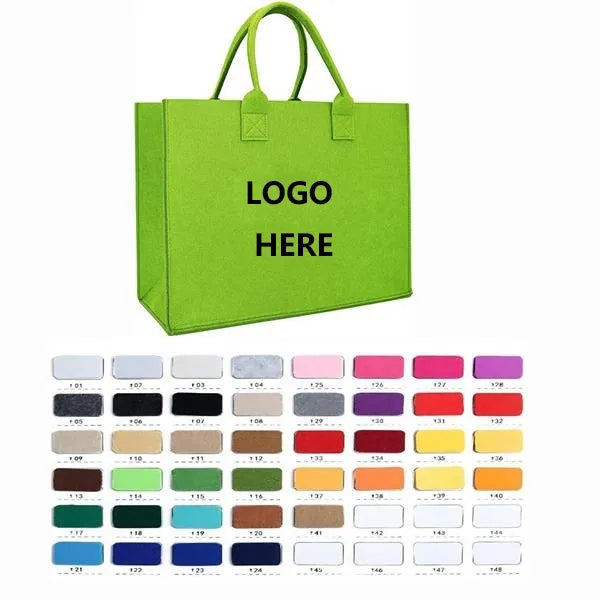Rectangular Felt Large Portable Folding Storage Tote Bag