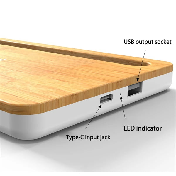 2 in 1 Desktop 10W Wireless Charger Phone Stand Holder