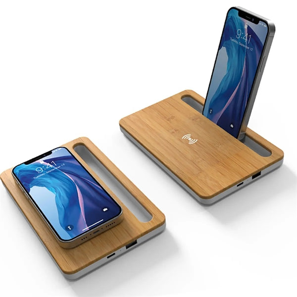 2 in 1 Desktop 10W Wireless Charger Phone Stand Holder
