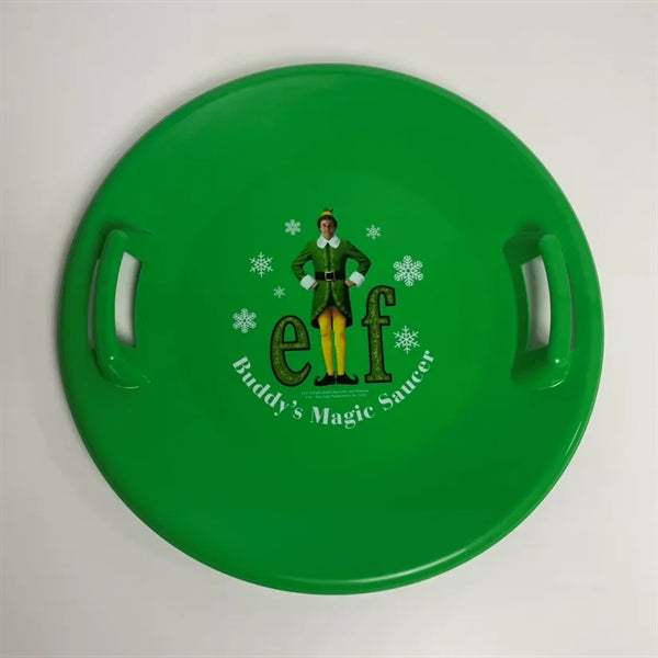 Winter Snow Round Plastic Sleds With Handles