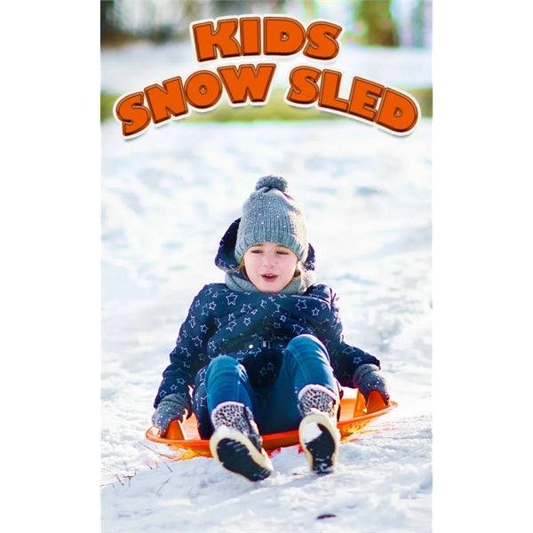 Winter Snow Round Plastic Sleds With Handles