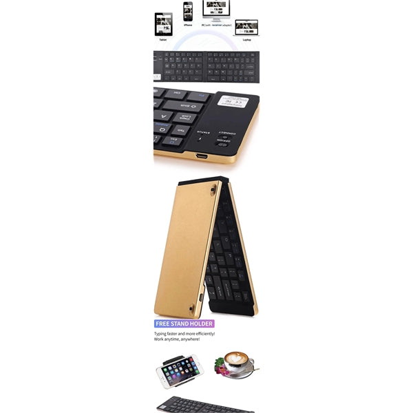 Aluminum Smart Bluetooth Folding Keyboard
