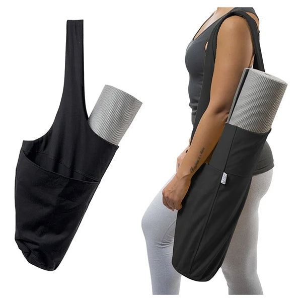Portable Sports Gym Fitness Canvas Yoga Mat Shouler Bag