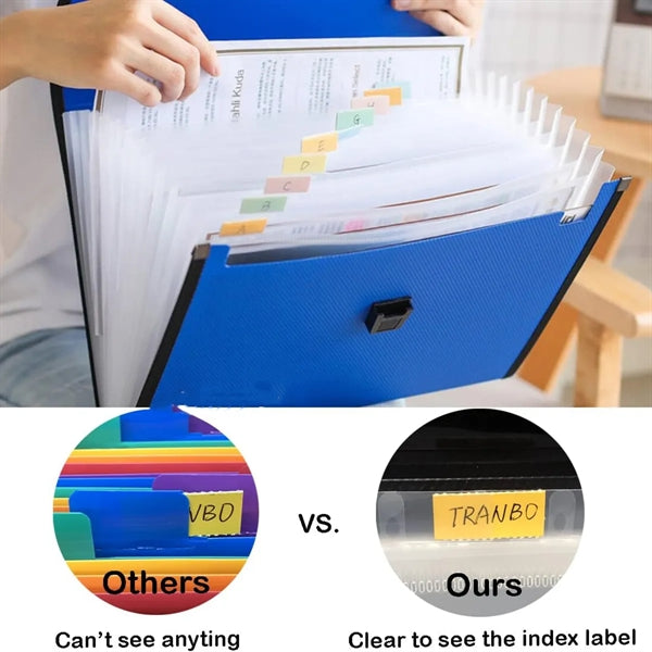 Expanding File Folder Organizer 13 Pockets Accordion