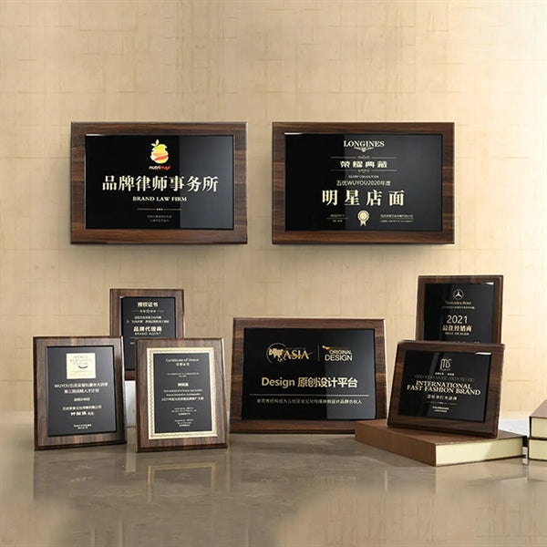 Engraving Wooden Plaques Award