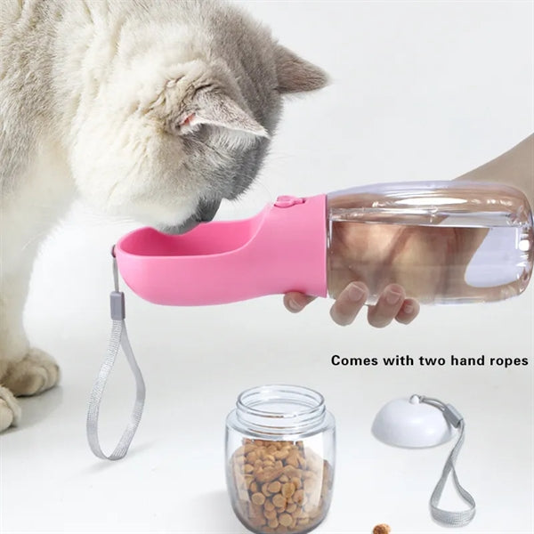2 in 1 Mufti-function Dog Water Bottle