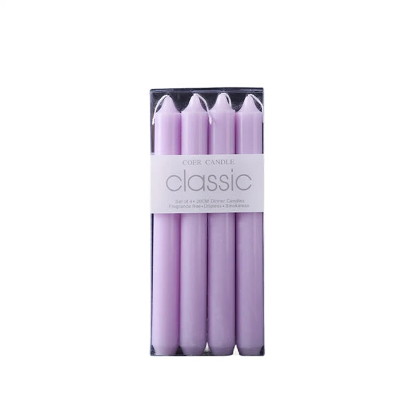Unscented Smokeless Taper Candle