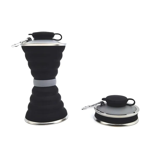 Silicone Foldable Cup with Carabiner
