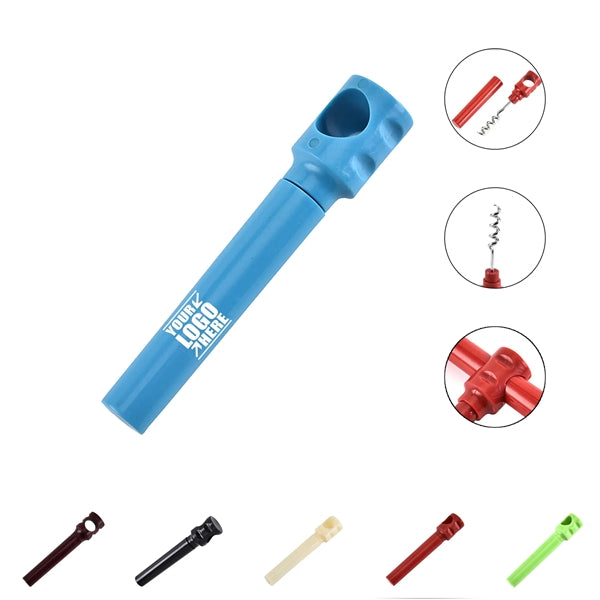 Mini Pocket Plastic Wine Corkscrew Opener