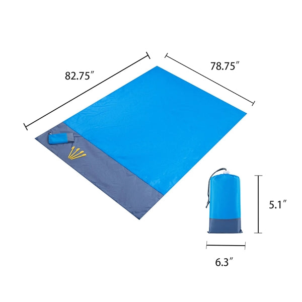 210T Polyester Portable Foldable Beach Blanket