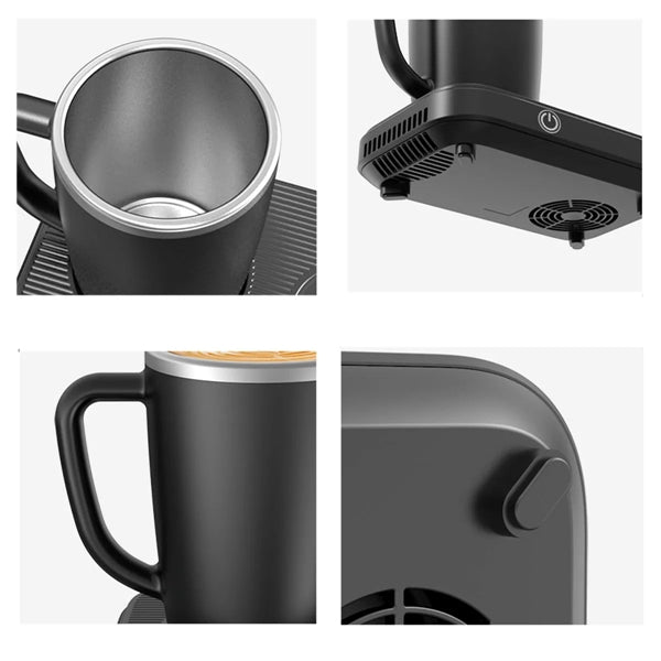 3 in 1 Heating Cooling Coffee Mug Warmer with 15W Wireless C