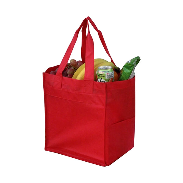 Pocketed Non-Woven Shopping Tote
